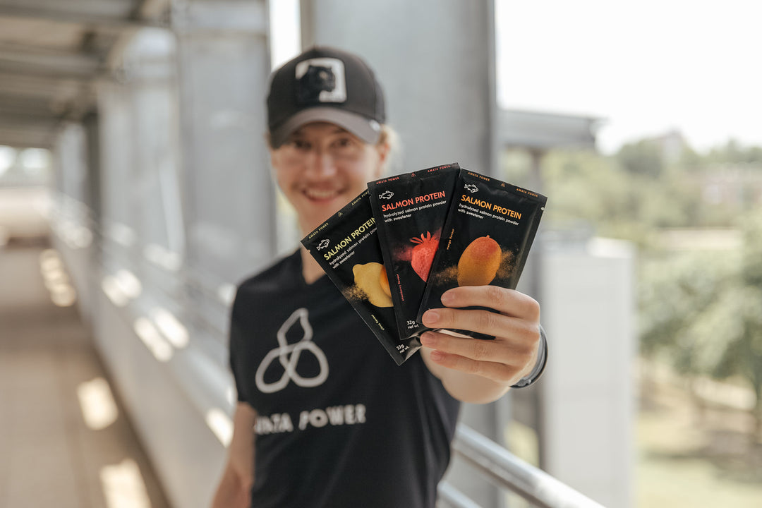 Amata Power lazacfehérje. 87% fehérjetartalom. Gyors felszívódás. Tejmentes. Szénhidrátmentes. Keto. Paleo. Hidrolizált lazac protein. Természetes összetevők. Stevia. Testépítés. Izomtömeg növelés. Regeneráció. Életmódváltás.