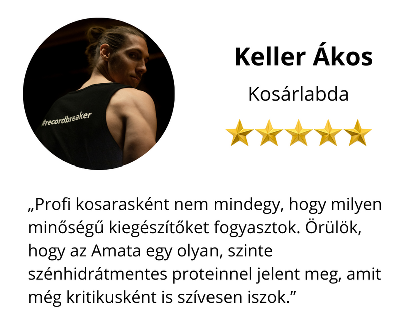 Örülök, hogy az Amata egy olyan, szénhidrátmentes proteinnel jelent meg, amit még kritikusként is szívesen iszok.