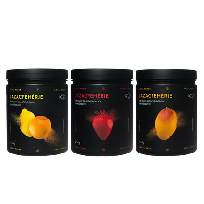 Amata Power hidrolizált lazacfehérje citrus, eper és mangó ízben. 87% fehérjetartalom. Gyors felszívódás. Tejmentes, gluténmentes, szójamentes fehérje. Kevesebb, mint 1g szénhidrátot tartalmaz. Ketogén és paleo étrendbe is beilleszthető. Természetes összetevőkből áll. Steviával édesítve. Gyors oldódás, könnyed vizes állag. Tökéletes választás regenerációhoz, testépítéshez, izomtömeg növeléshez.